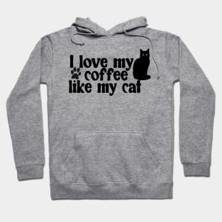 Black Coffee Black Cat Hoodie